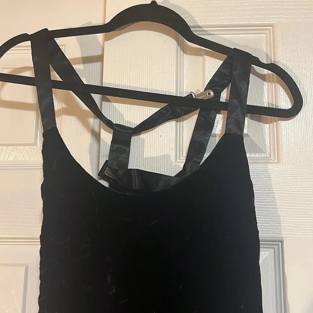 Emporio Armani Vintage Velvet Strappy Mini Dress - Picture 3 of 7